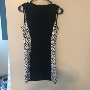 Leopard sided dress